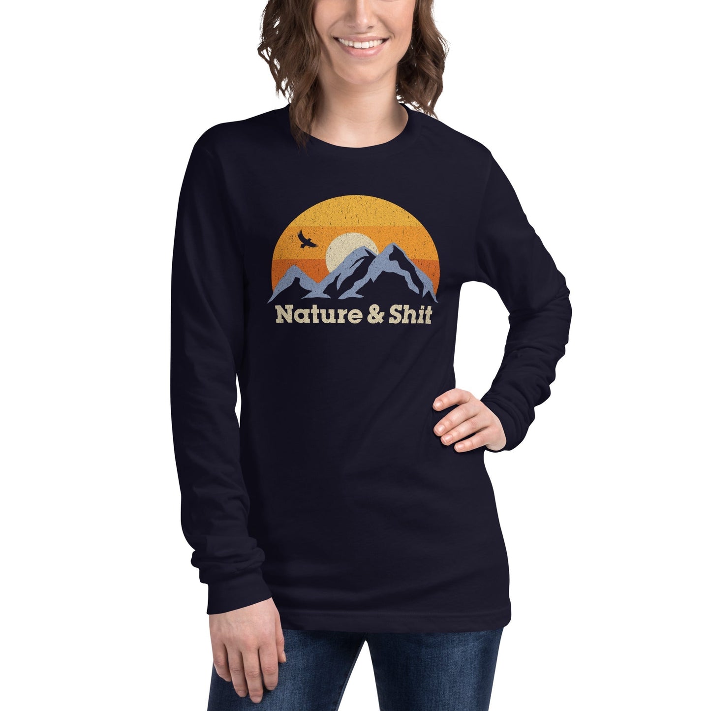 Unisex Nature & Shit Long Sleeve T-Shirt