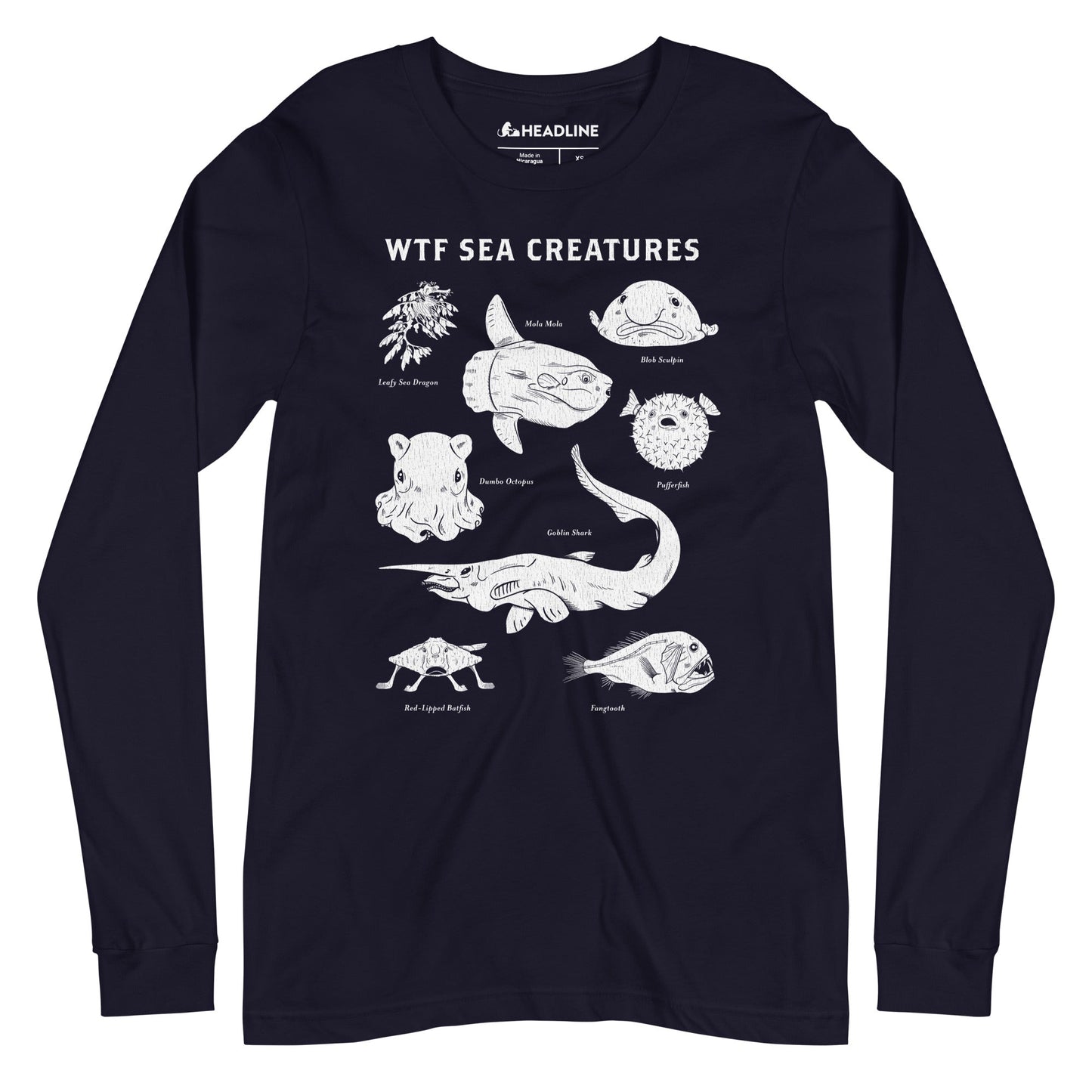 WTF Sea Creatures Long Sleeve T-Shirt