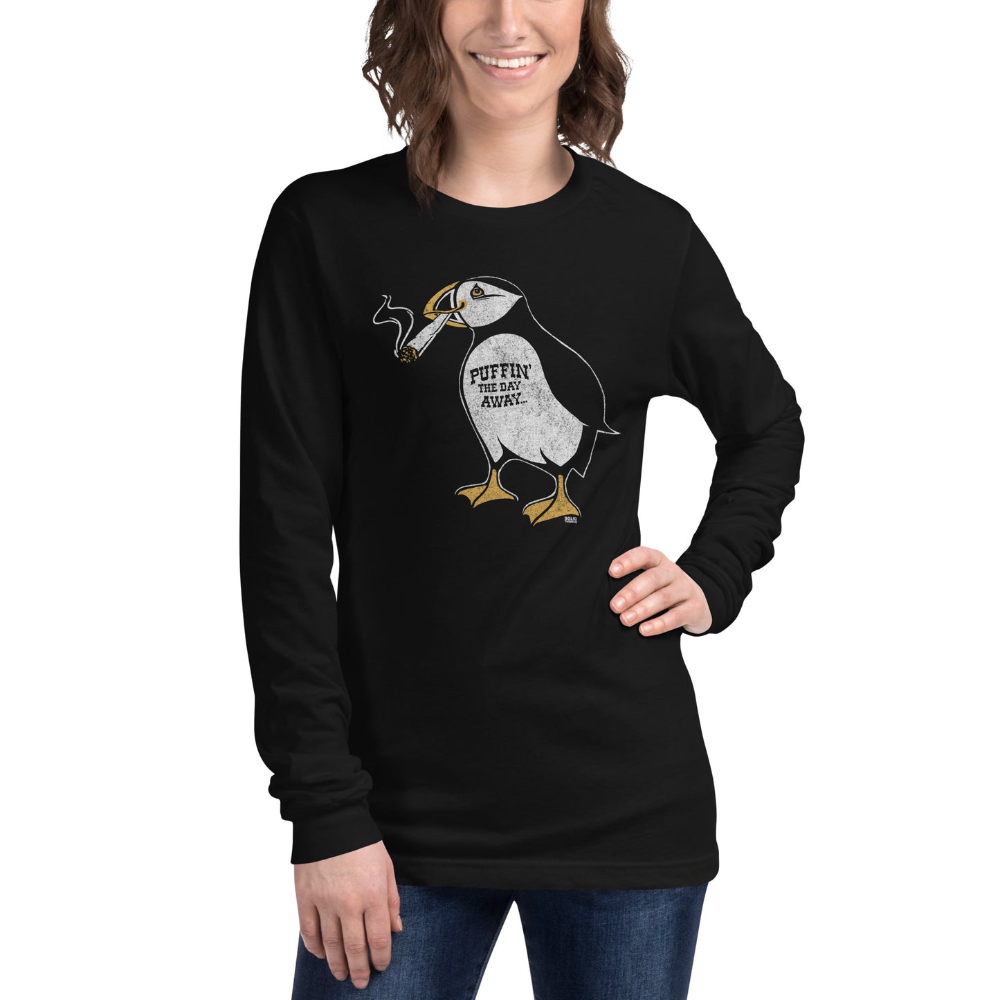 Unisex Puffin Away Long Sleeve T-Shirt