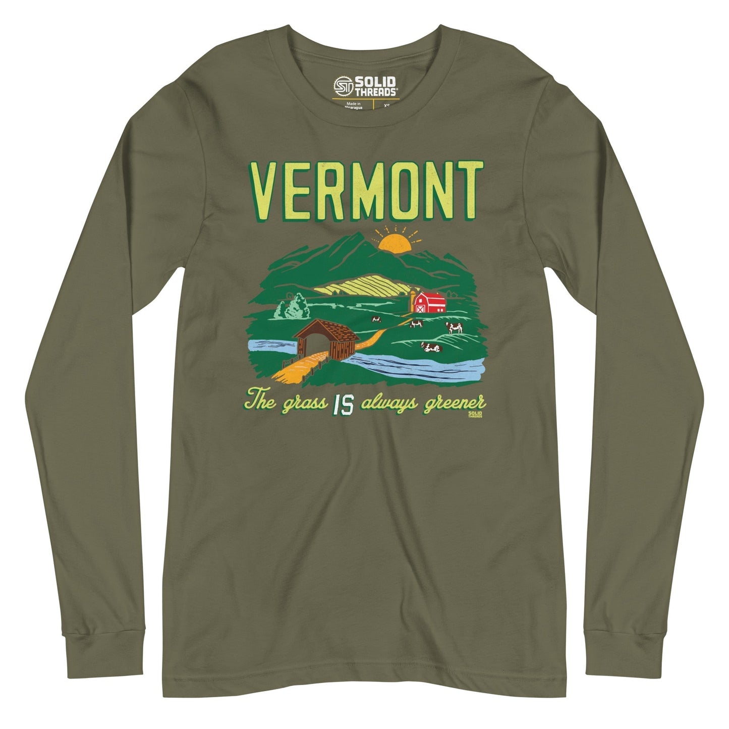 Unisex Vermont The Grass IS Always Greener Long Sleeve T-Shirt