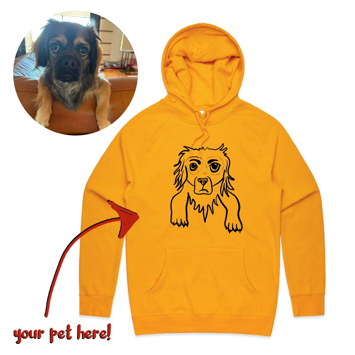 Badly Drawn Pet Hoodie