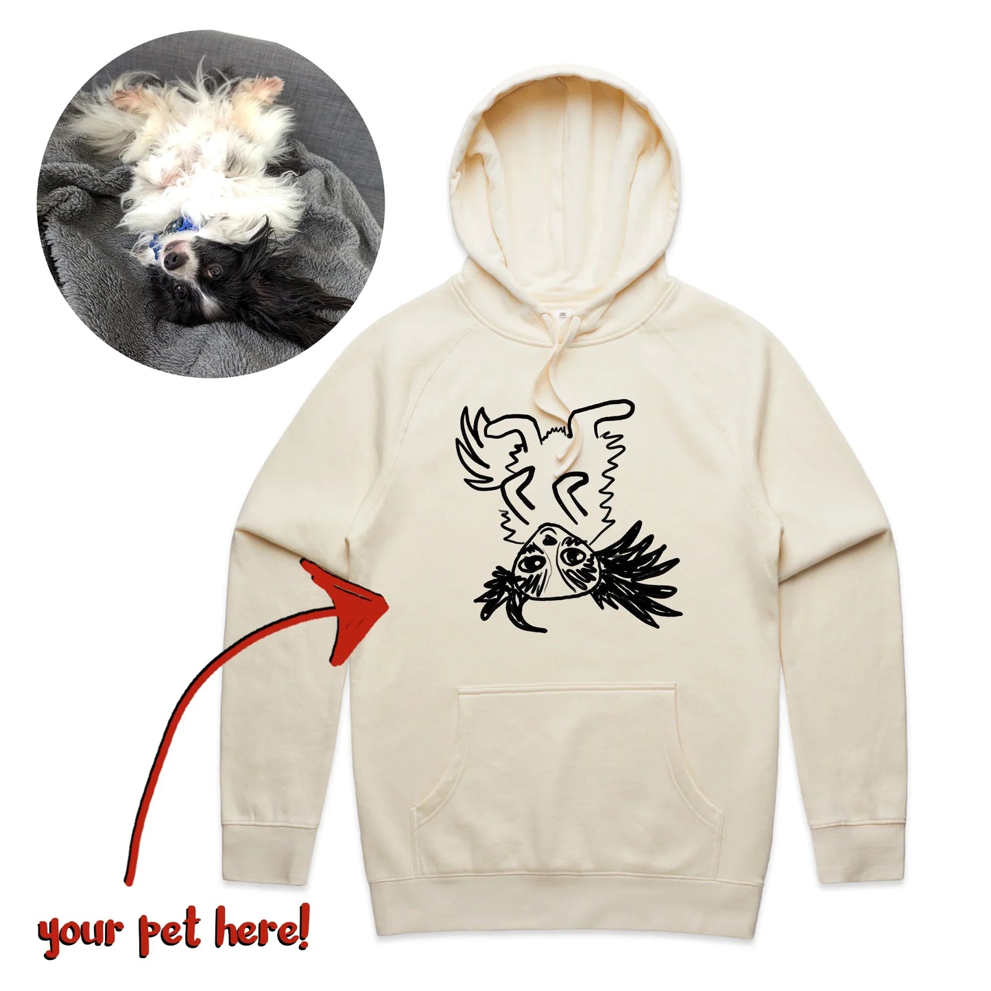 Badly Drawn Pet Hoodie