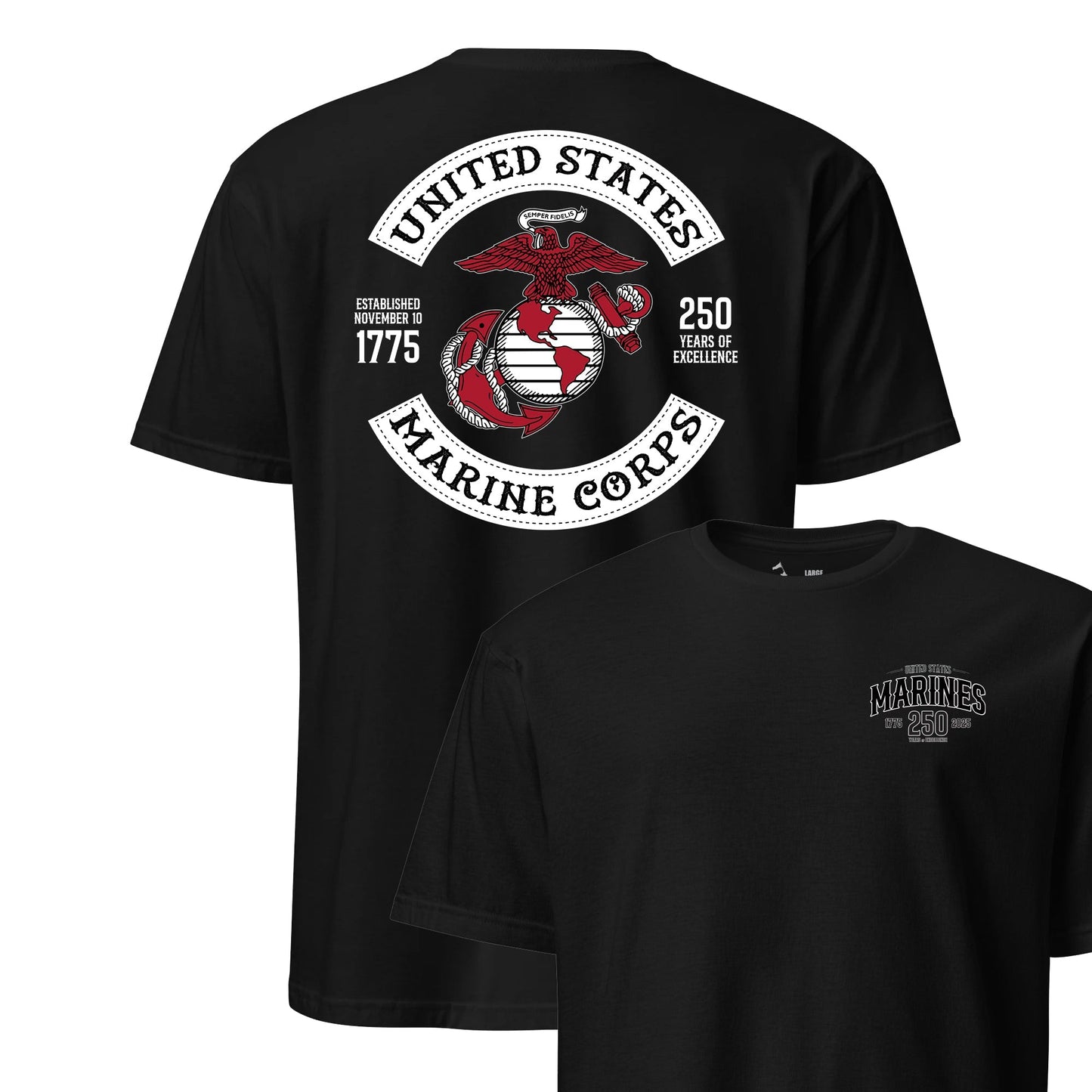250th USMC Birthday Rocker T-Shirt