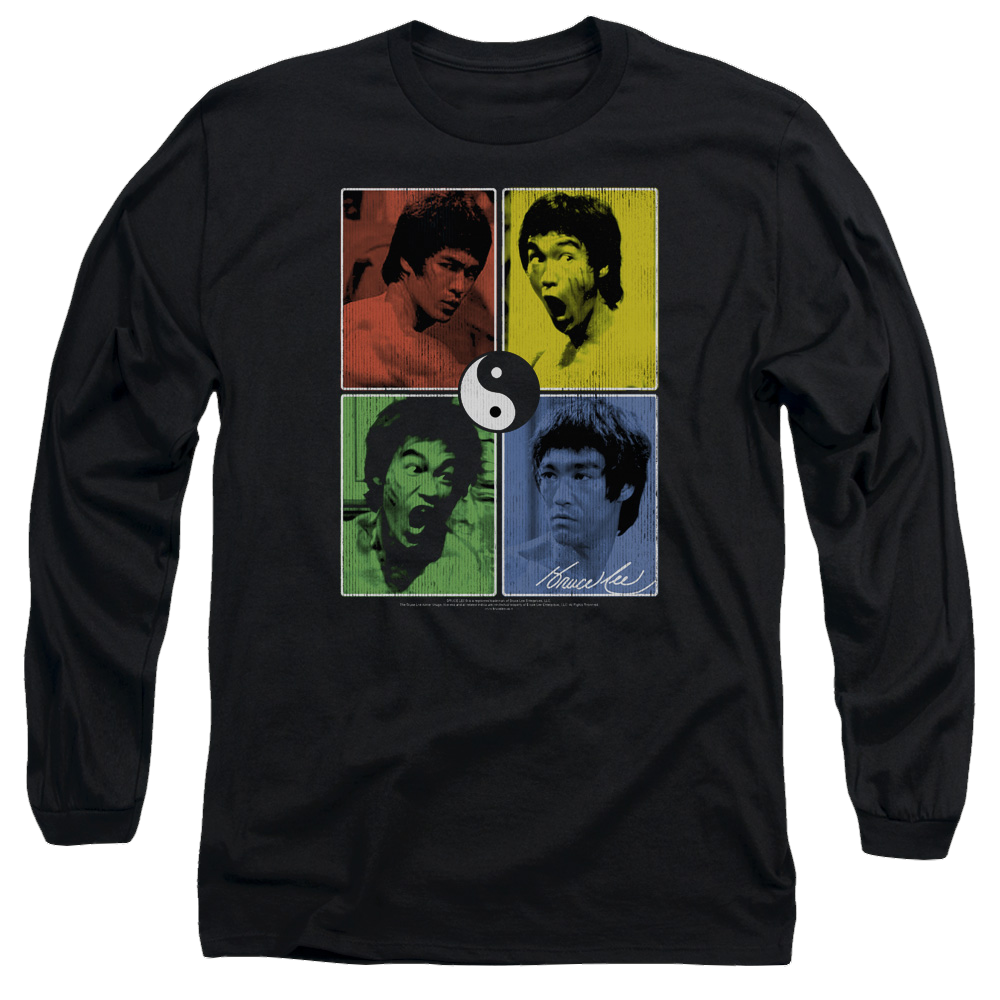 Bruce Lee Enter Color Block - Men's Long Sleeve T-Shirt
