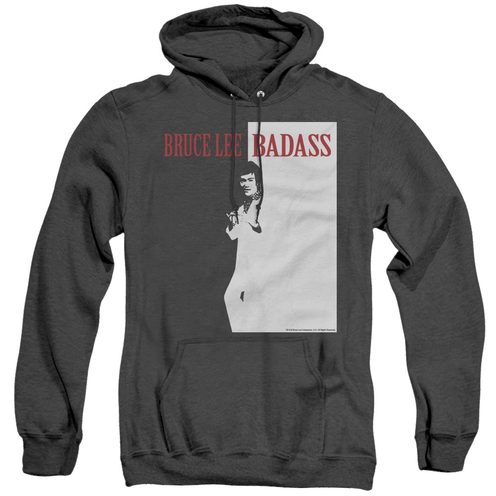 Bruce Lee Badass - Heather Pullover Hoodie