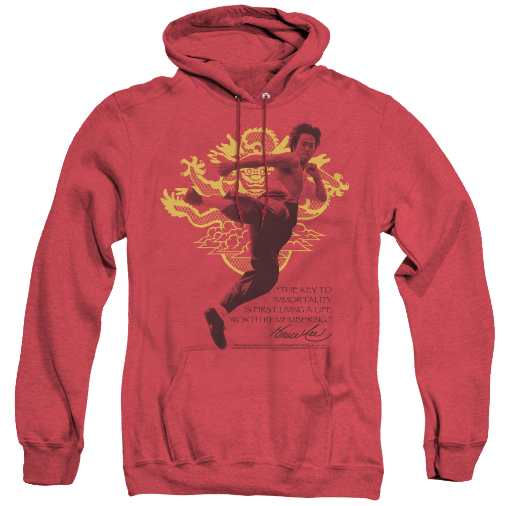 Bruce Lee Immortal Dragon - Heather Pullover Hoodie