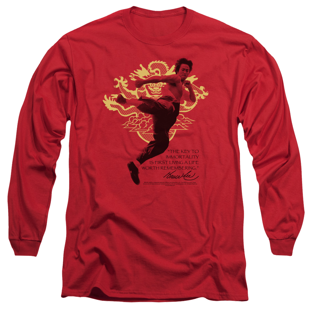 Bruce Lee Immortal Dragon - Men's Long Sleeve T-Shirt
