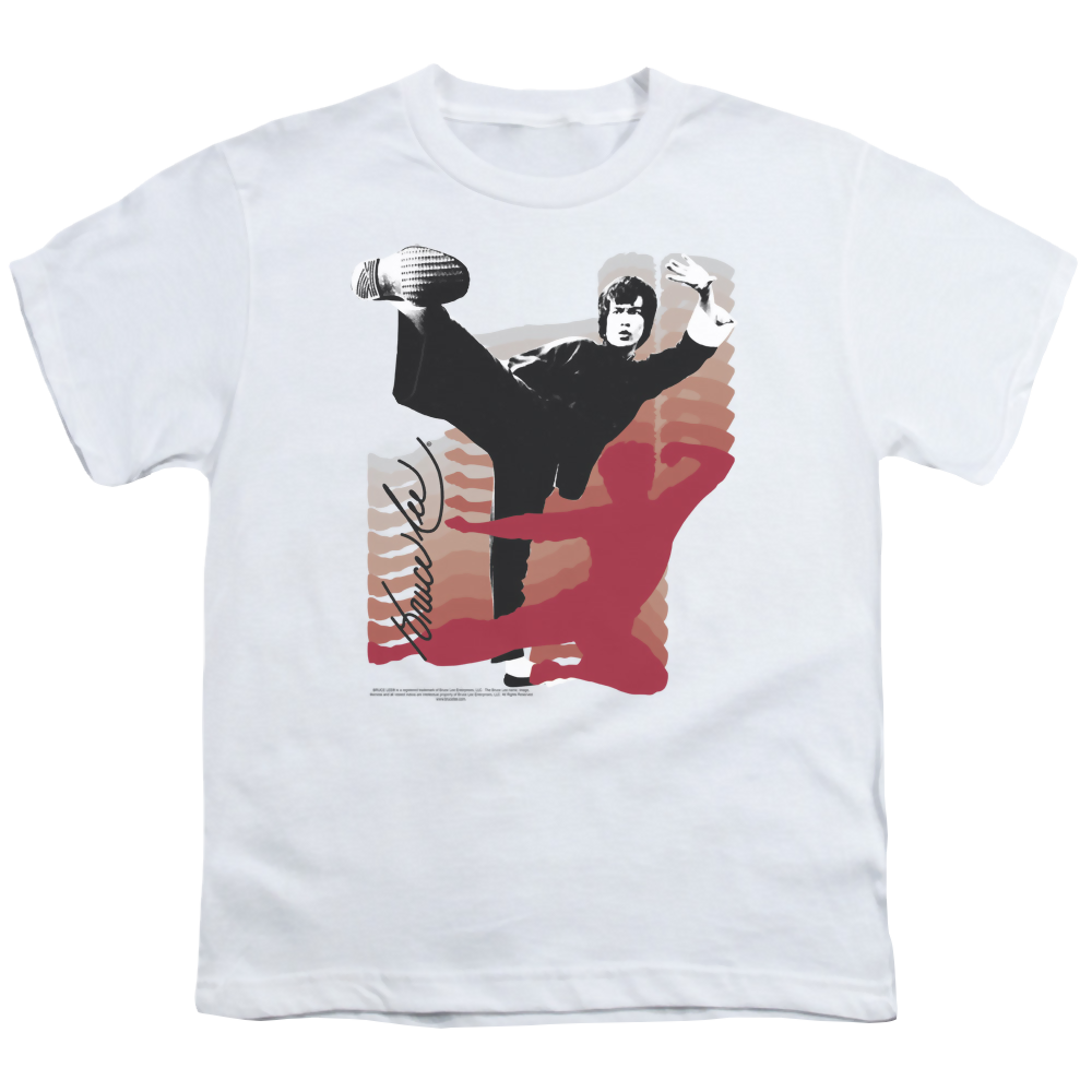 Bruce Lee Kick It - Youth T-Shirt (Ages 8-12)