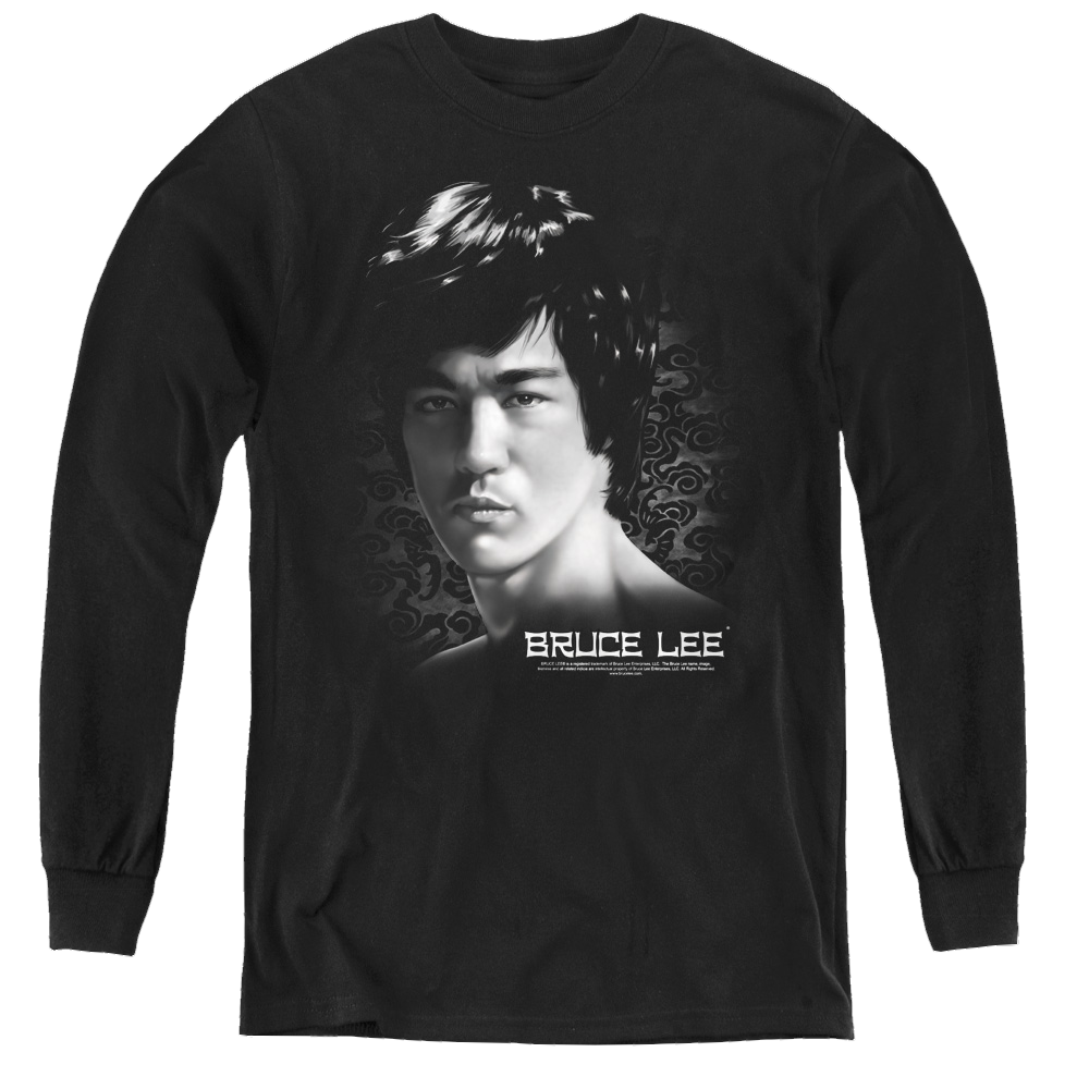 Bruce Lee In Your Face - Youth Long Sleeve T-Shirt