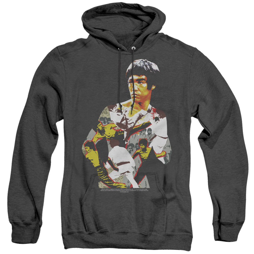Bruce Lee Body Of Action - Heather Pullover Hoodie