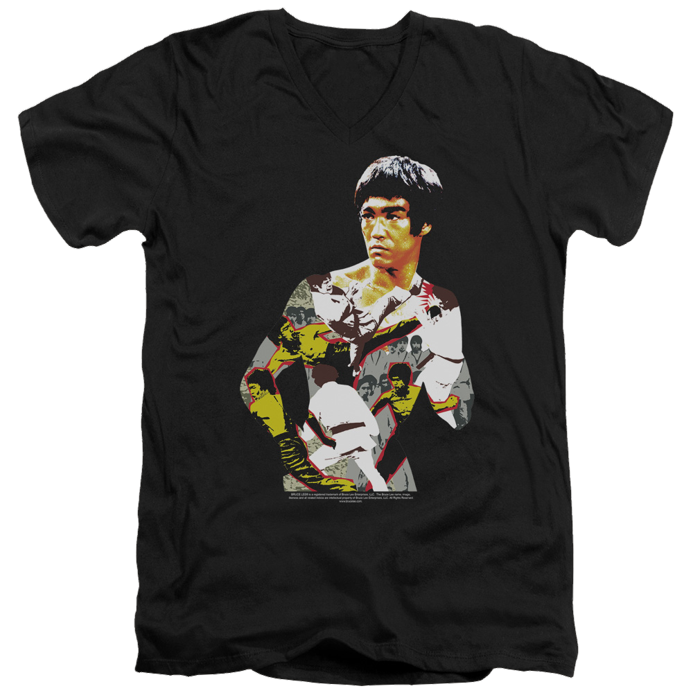 Bruce Lee Body Of Action - Men's V-Neck T-Shirt