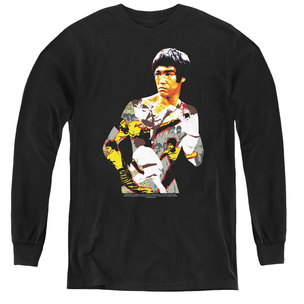 Bruce Lee Body Of Action - Youth Long Sleeve T-Shirt