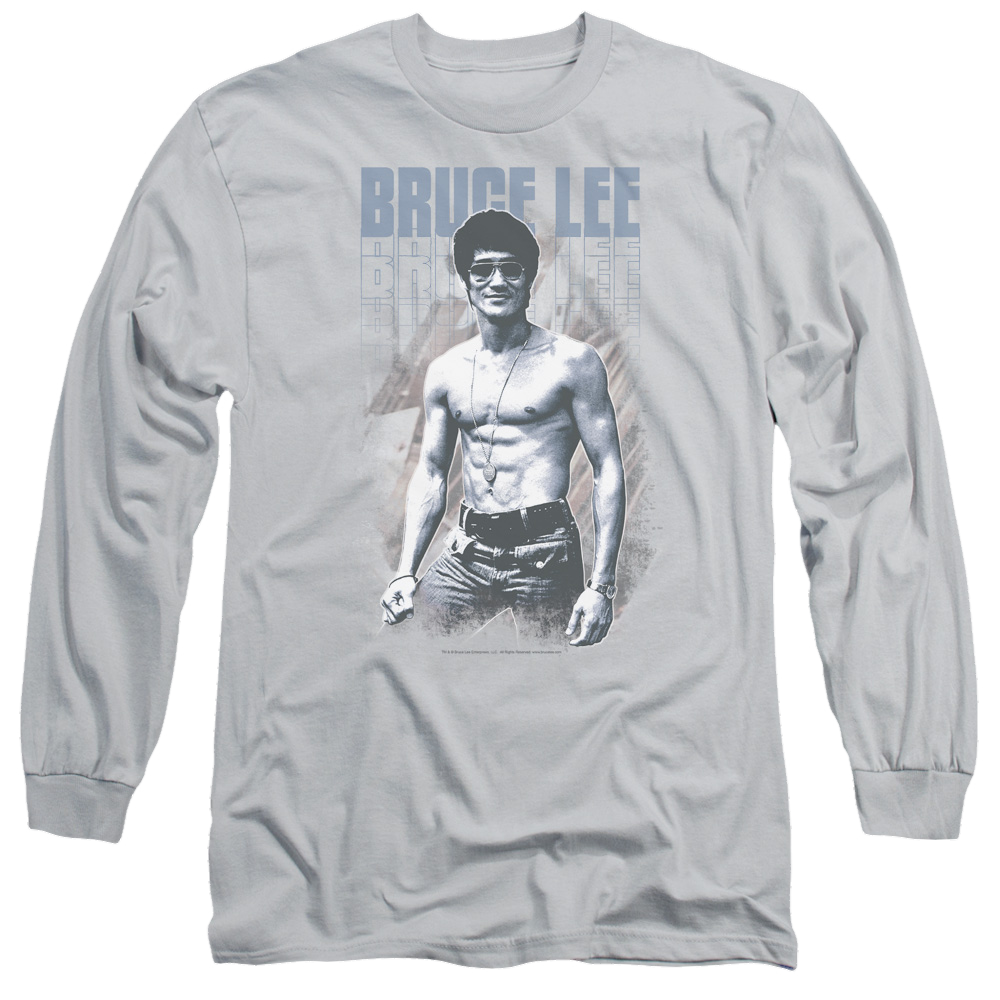 Bruce Lee Blue Jean Lee - Men's Long Sleeve T-Shirt