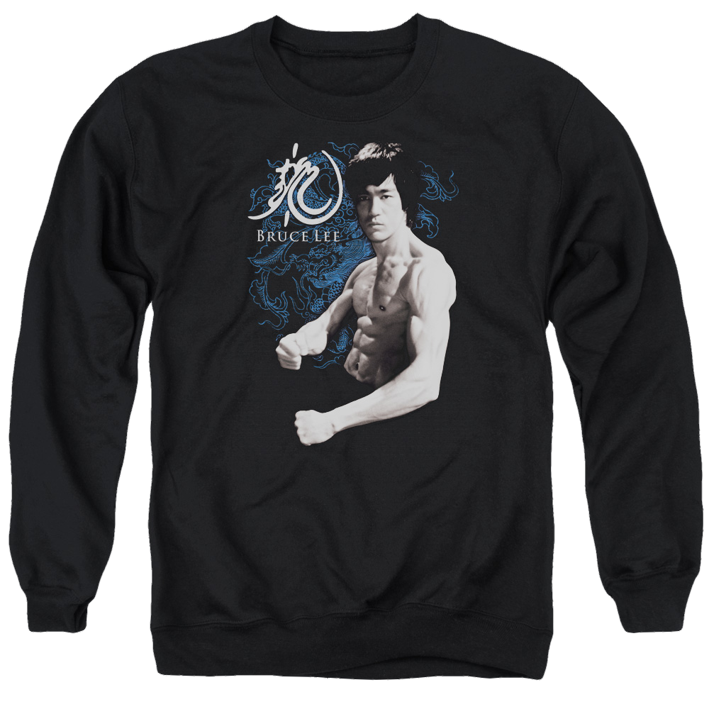 Bruce Lee Dragon Stance - Men's Crewneck Sweatshirt