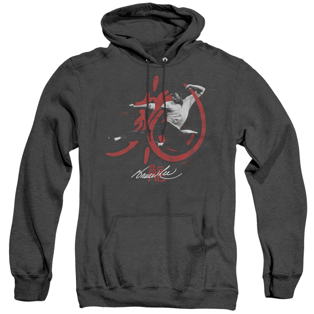 Bruce Lee High Flying - Heather Pullover Hoodie