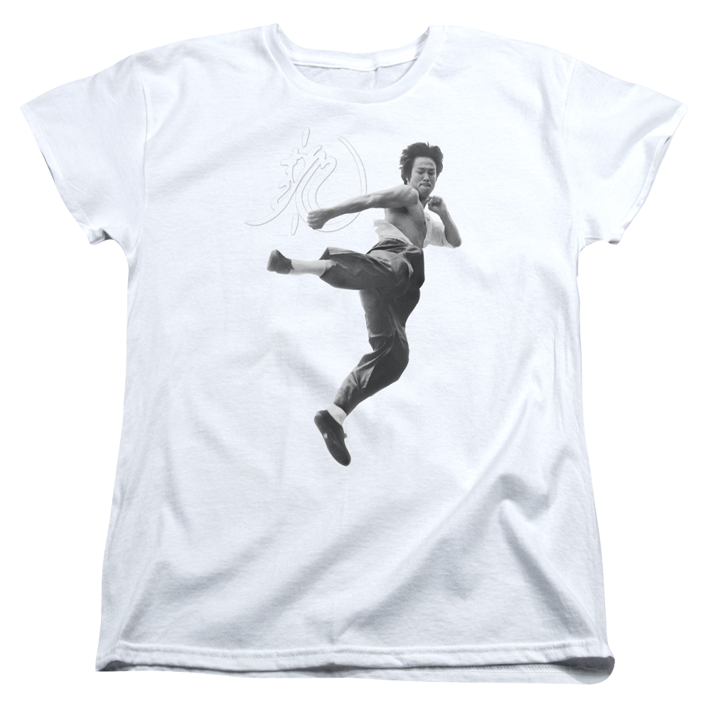 Bruce Lee Flying Kick - Women's T-Shirt