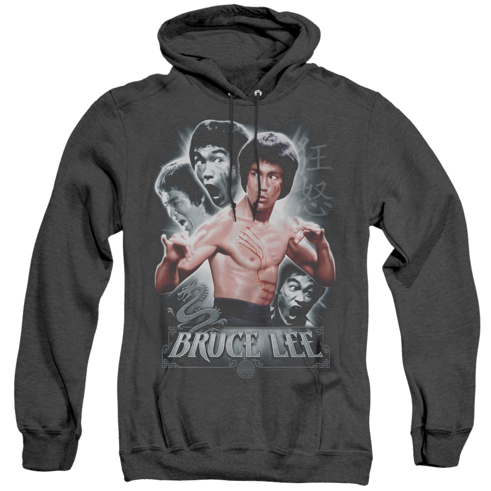 Bruce Lee Inner Fury - Heather Pullover Hoodie