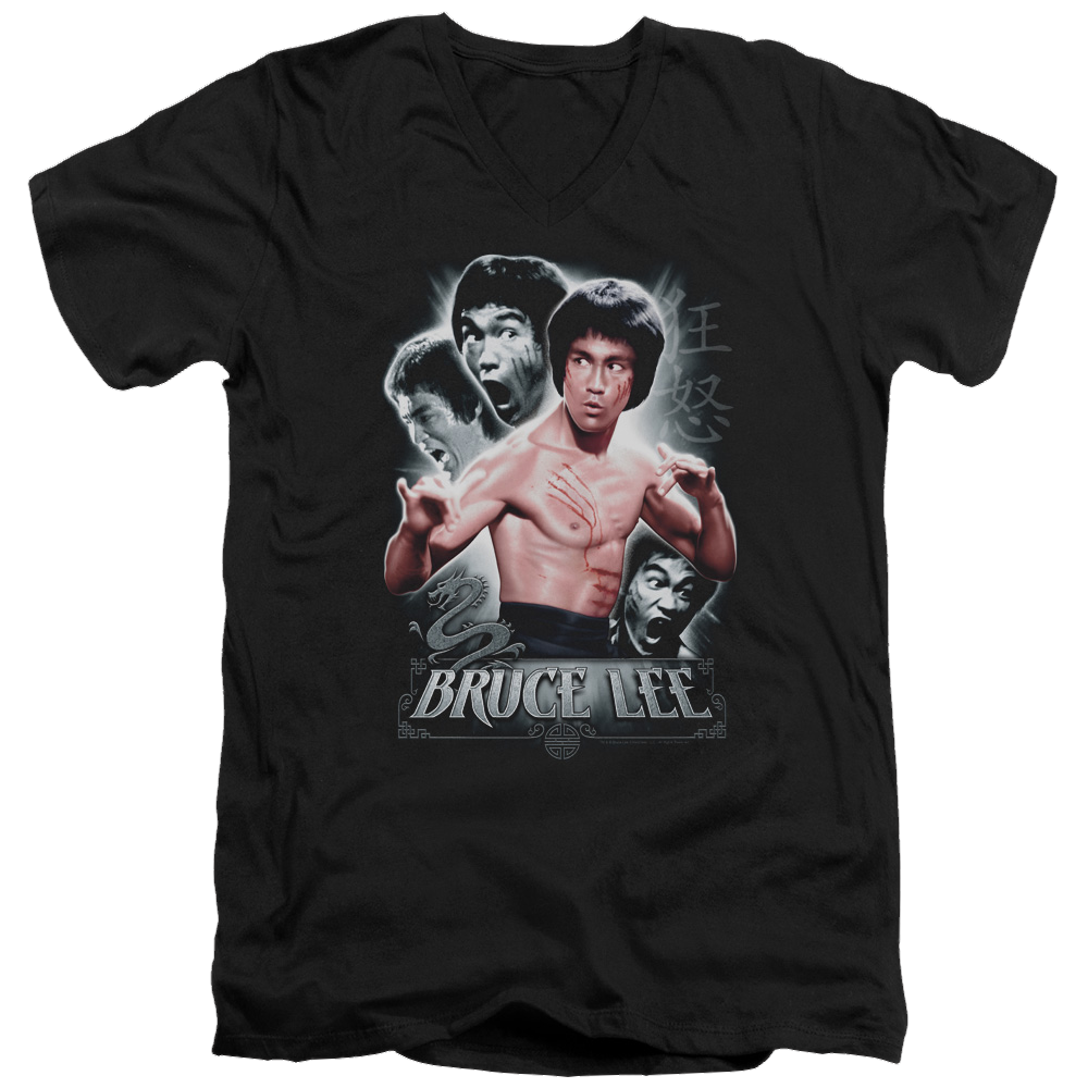 Bruce Lee Inner Fury - Men's V-Neck T-Shirt