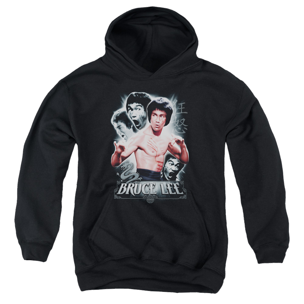 Bruce Lee Inner Fury - Youth Hoodie (Ages 8-12)