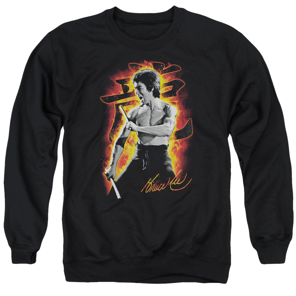 Bruce Lee Dragon Fire - Men's Crewneck Sweatshirt