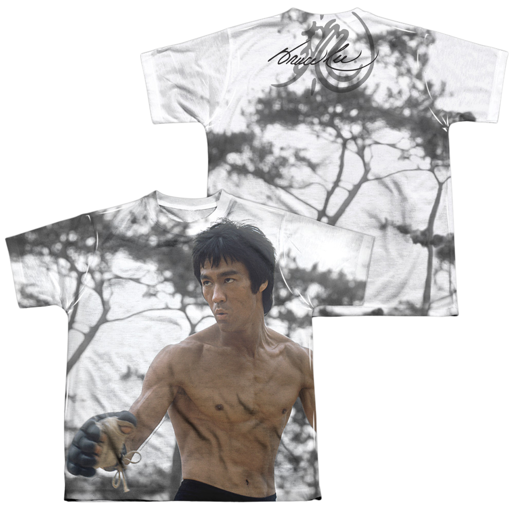 Bruce Lee Battle Ready - Youth All-Over Print T-Shirt (Ages 8-12)