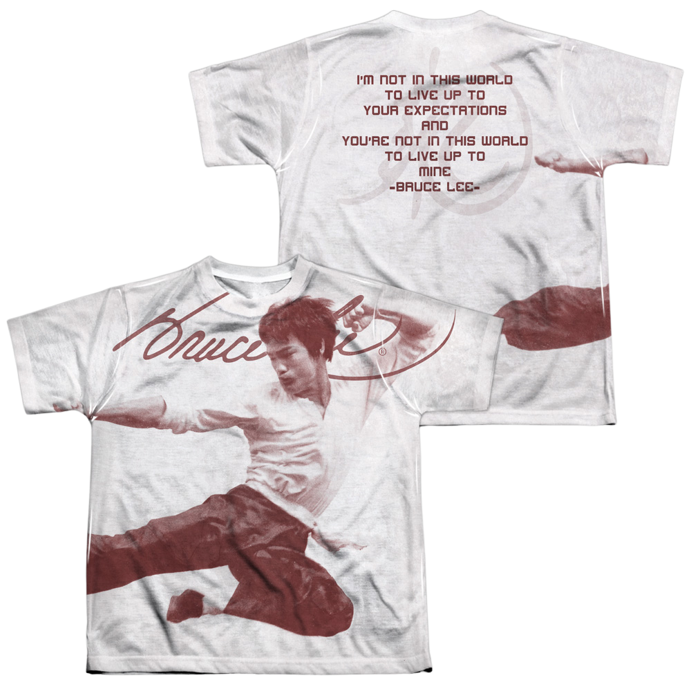 Bruce Lee Expectations - Youth All-Over Print T-Shirt (Ages 8-12)