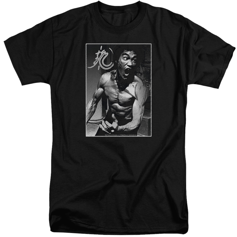 Bruce Lee Focused Rage - Men's Tall Fit T-Shirt