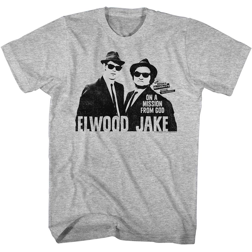 The Blues Brothers Mission From God Official Heather T-Shirt