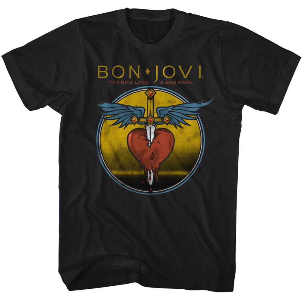 Bon Jovi Bad Name Official T-Shirt Style001
