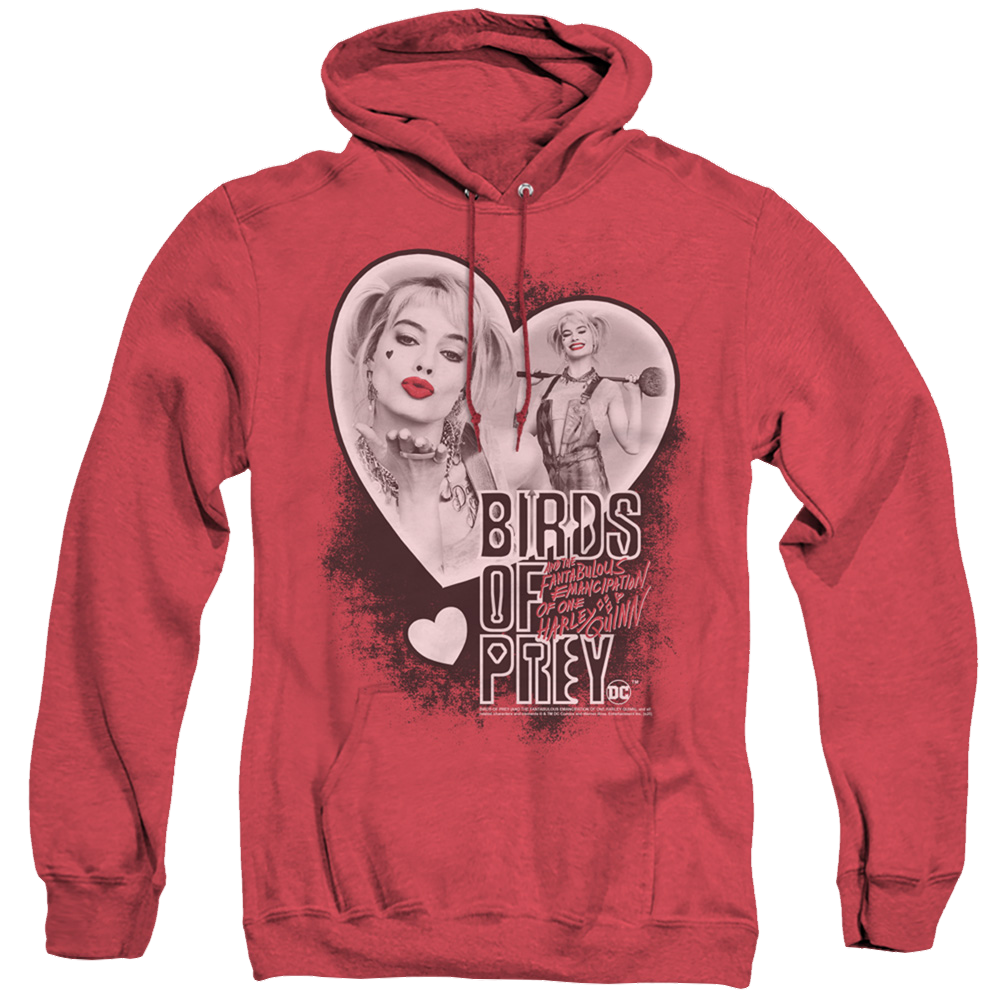 Birds of Prey Heart Harley - Heather Pullover Hoodie