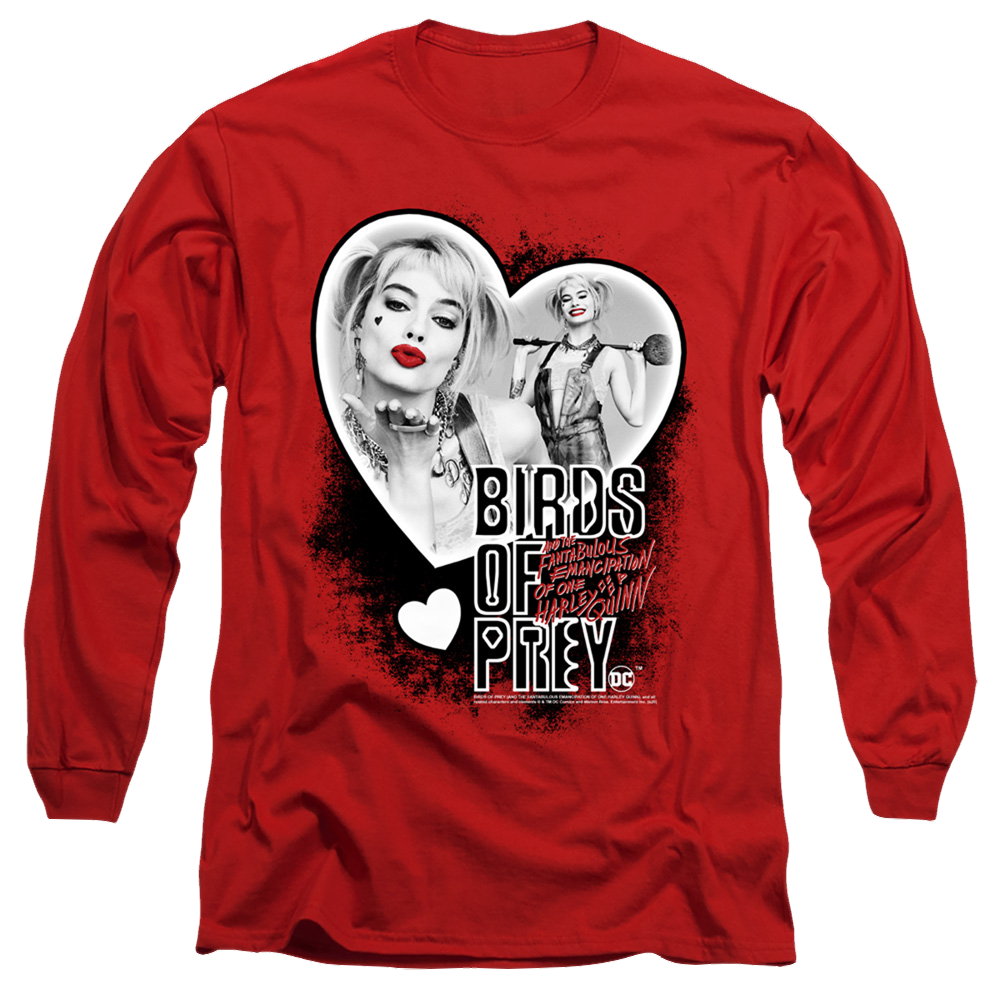 Birds of Prey Heart Harley - Men's Long Sleeve T-Shirt