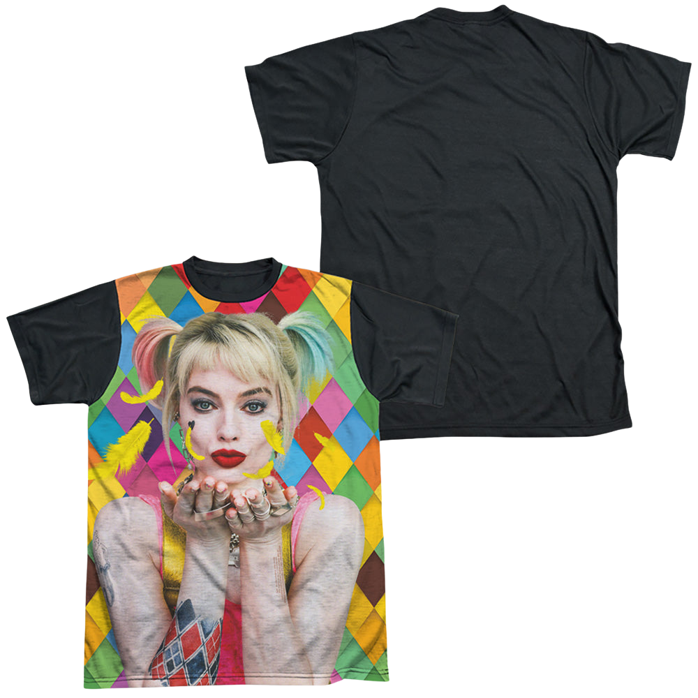 Birds of Prey Feathers - Men's Black Back T-Shirt