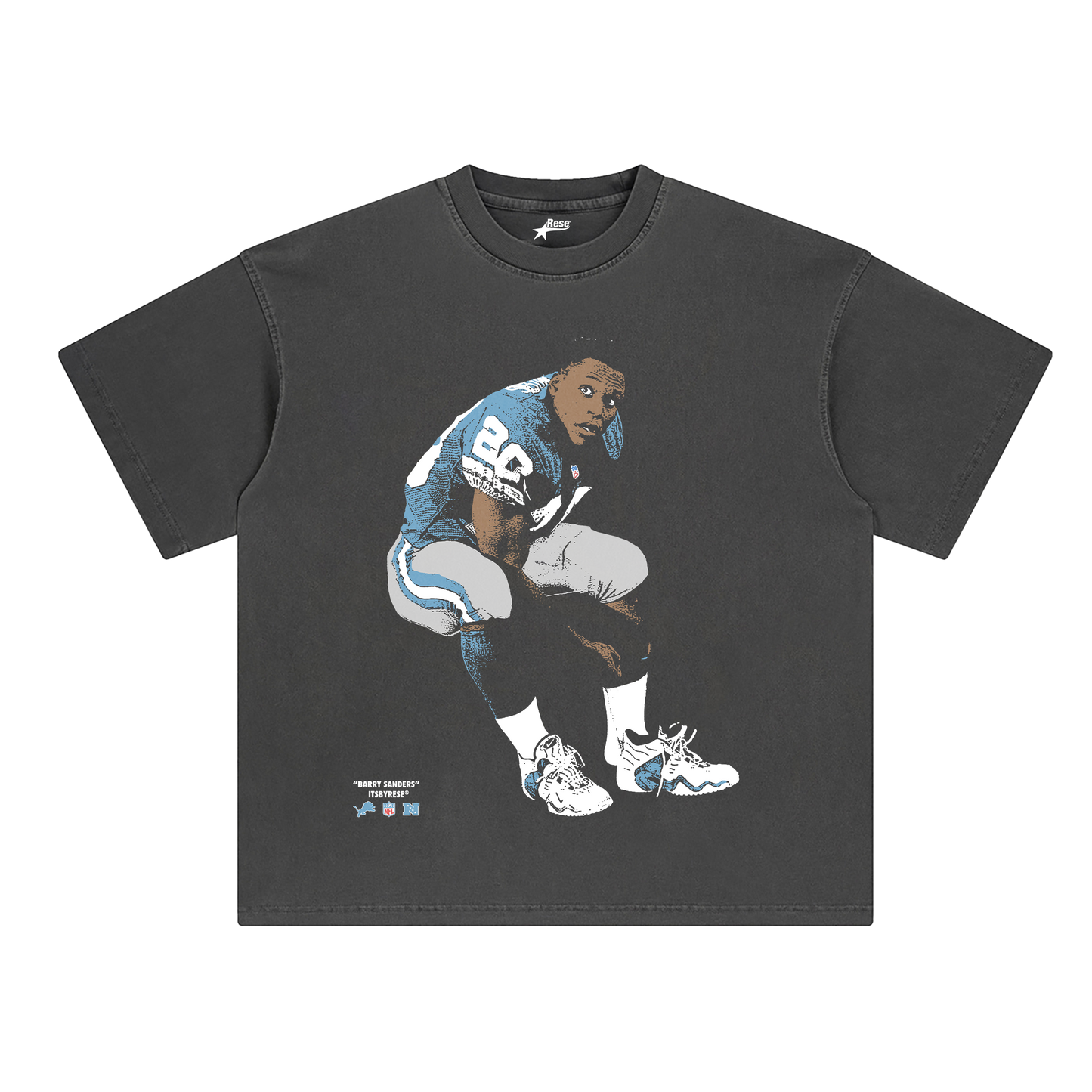 Barry Sanders Tee Style001