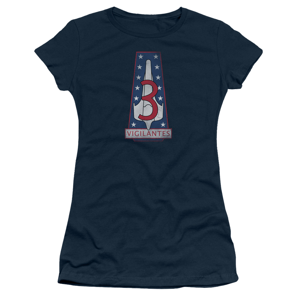 Battlestar Galactica Vigilantes Badge - Juniors T-Shirt