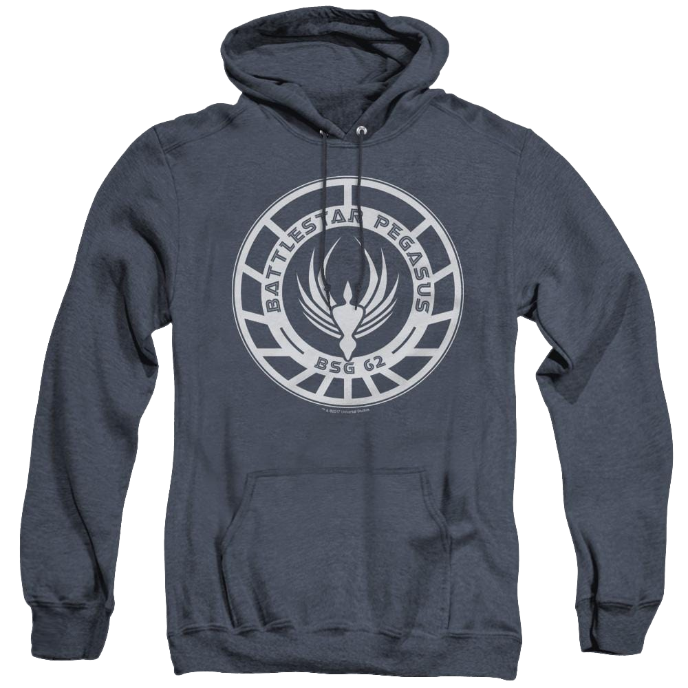 Battlestar Galactica (2004) Pegasus Badge - Heather Pullover Hoodie