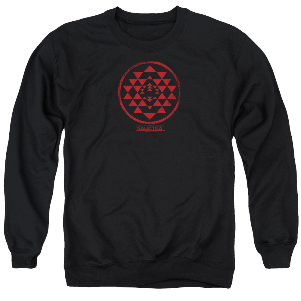 Battlestar Galactica Red Squadron Patch - Men's Crewneck Sweatshirt