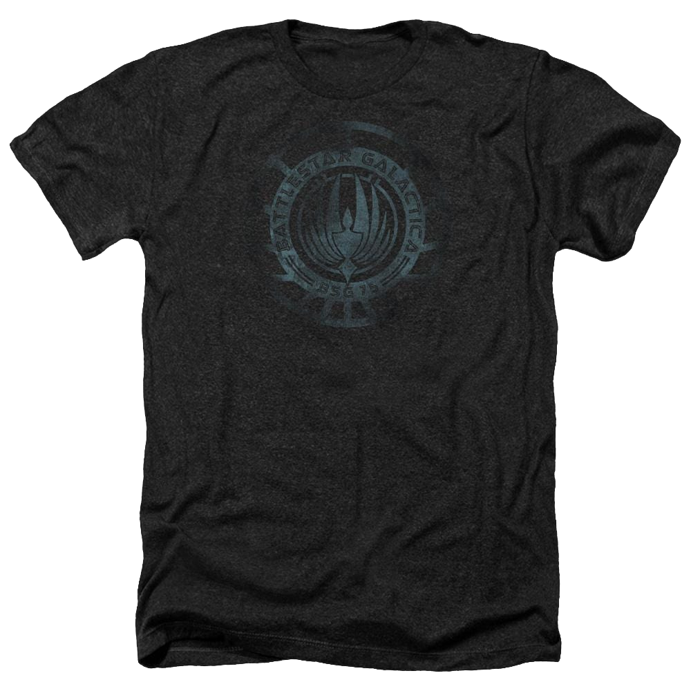 Battlestar Galactica Faded Emblem - Men's Heather T-Shirt