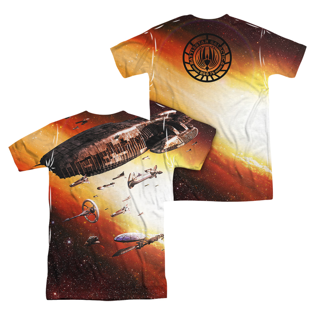 Battlestar Galactica Fleet Of Humanity Men's All Over Print T-Shirt