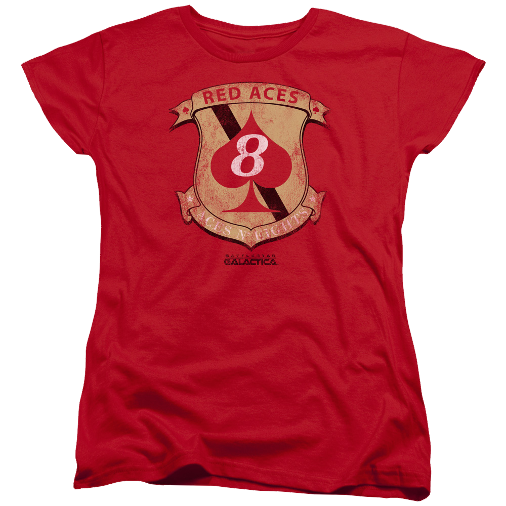 Battlestar Galactica Red Aces Badge - Women's T-Shirt