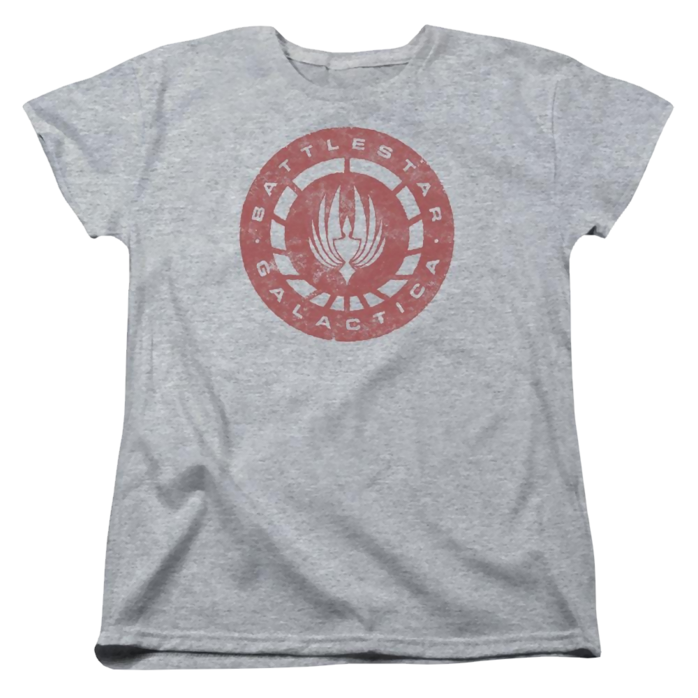 Battlestar Galactica Eroded Logo - Women's T-Shirt