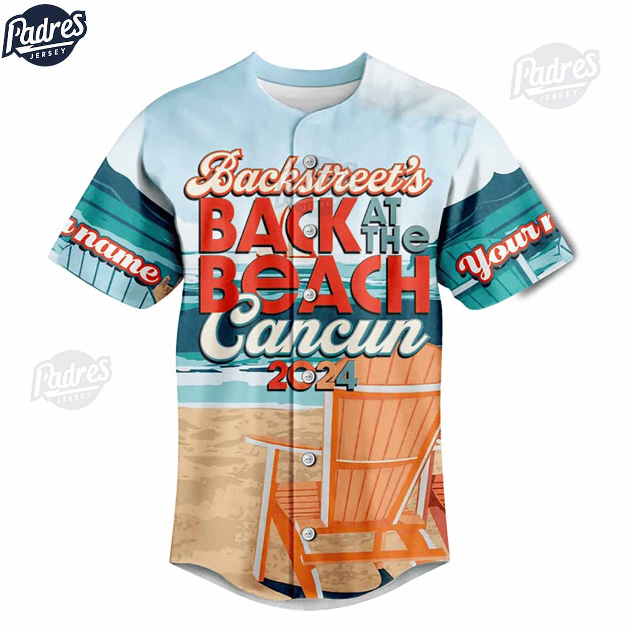 Backstreet Boys Back At The Beach Cancun 2024 Baseball Jersey - Padres Jersey Oasis: Elevate Your Baseball Style Game
