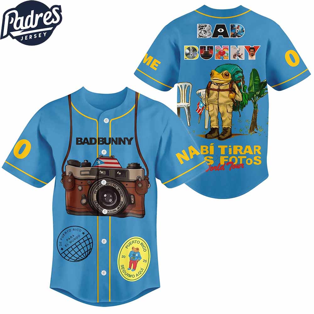 Bad Bunny Debi Tirar Mas Fotos World Tour Baseball Jersey - Padres Jersey Oasis: Elevate Your Baseball Style Game