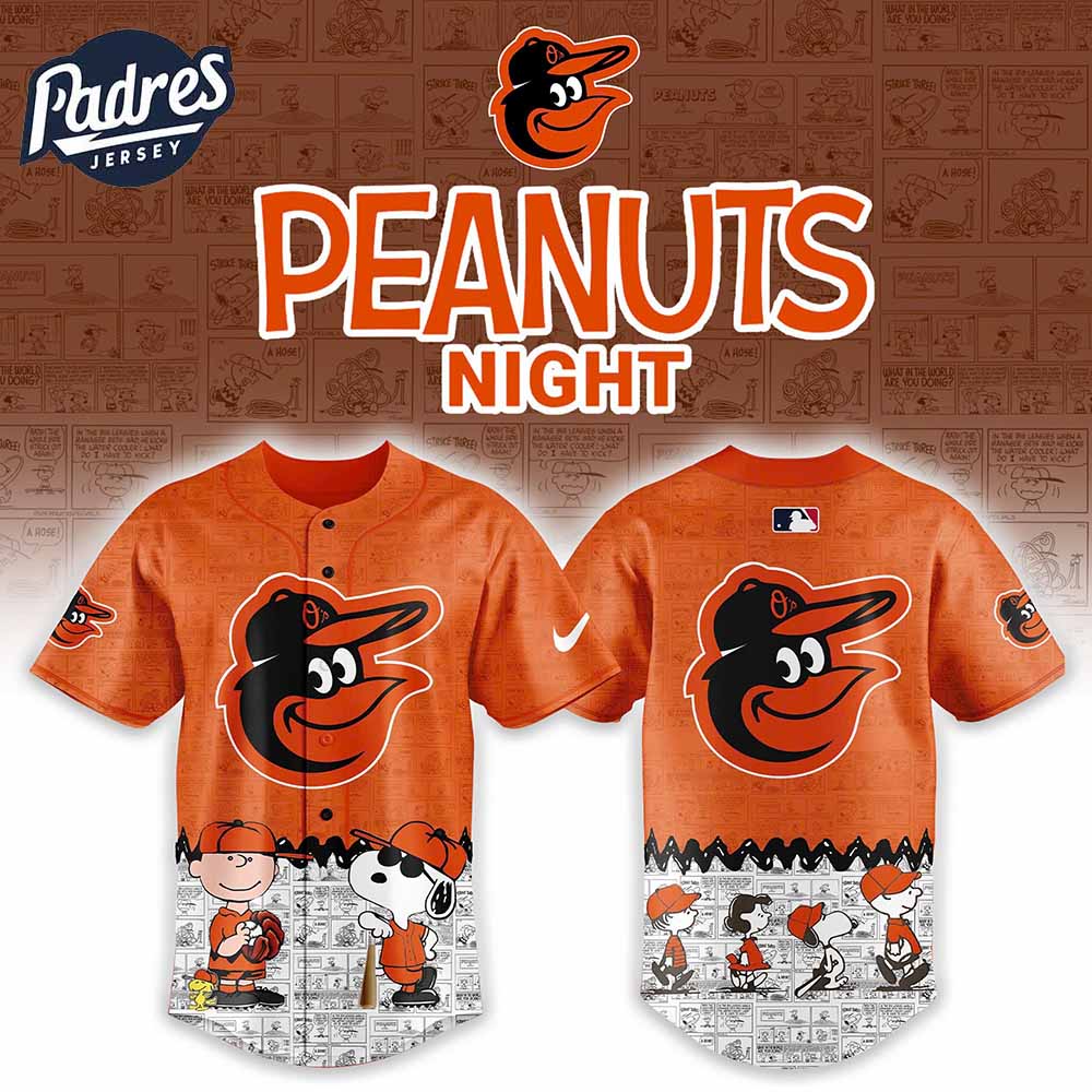 Baltimore Orioles x Peanuts 75th Anniversary Baseball Jersey - Padres Jersey Oasis: Elevate Your Baseball Style Game
