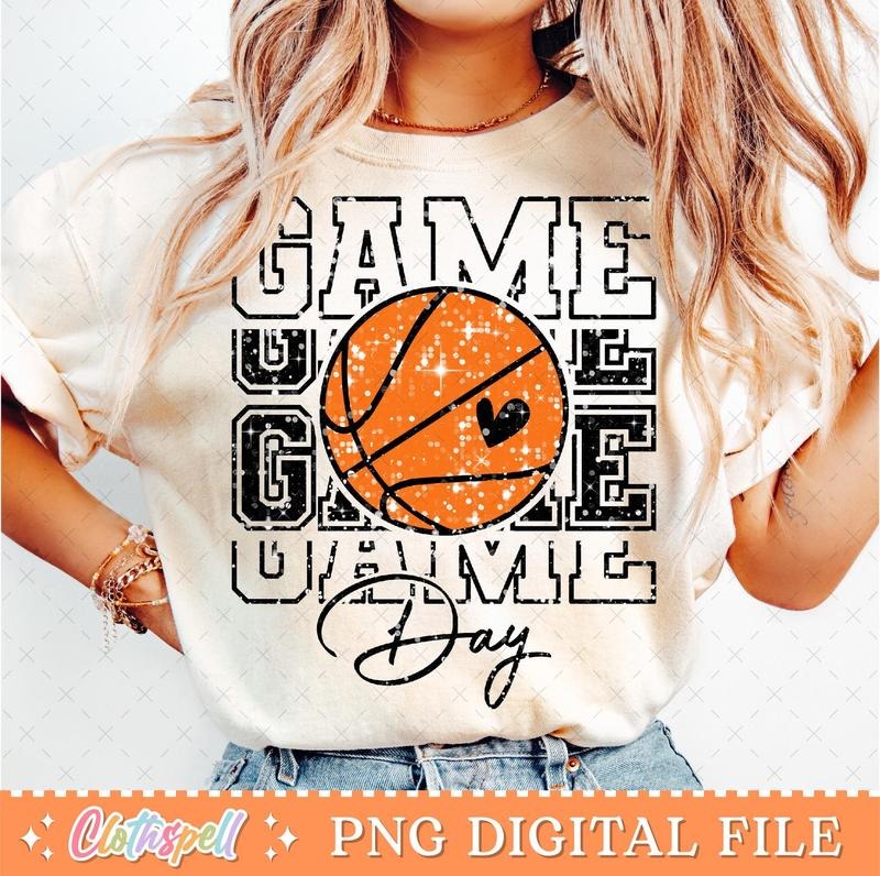 Basketball Game Day T-Shirt, Basketball Mom Shirt, Basketball Mama T-Shirt, Retro Basketball Shirt