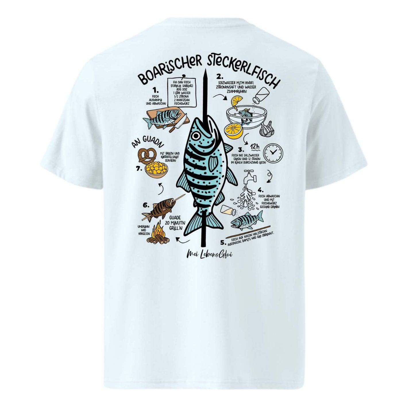 Herren T-Shirt "Boarischer Steckerlfisch"
