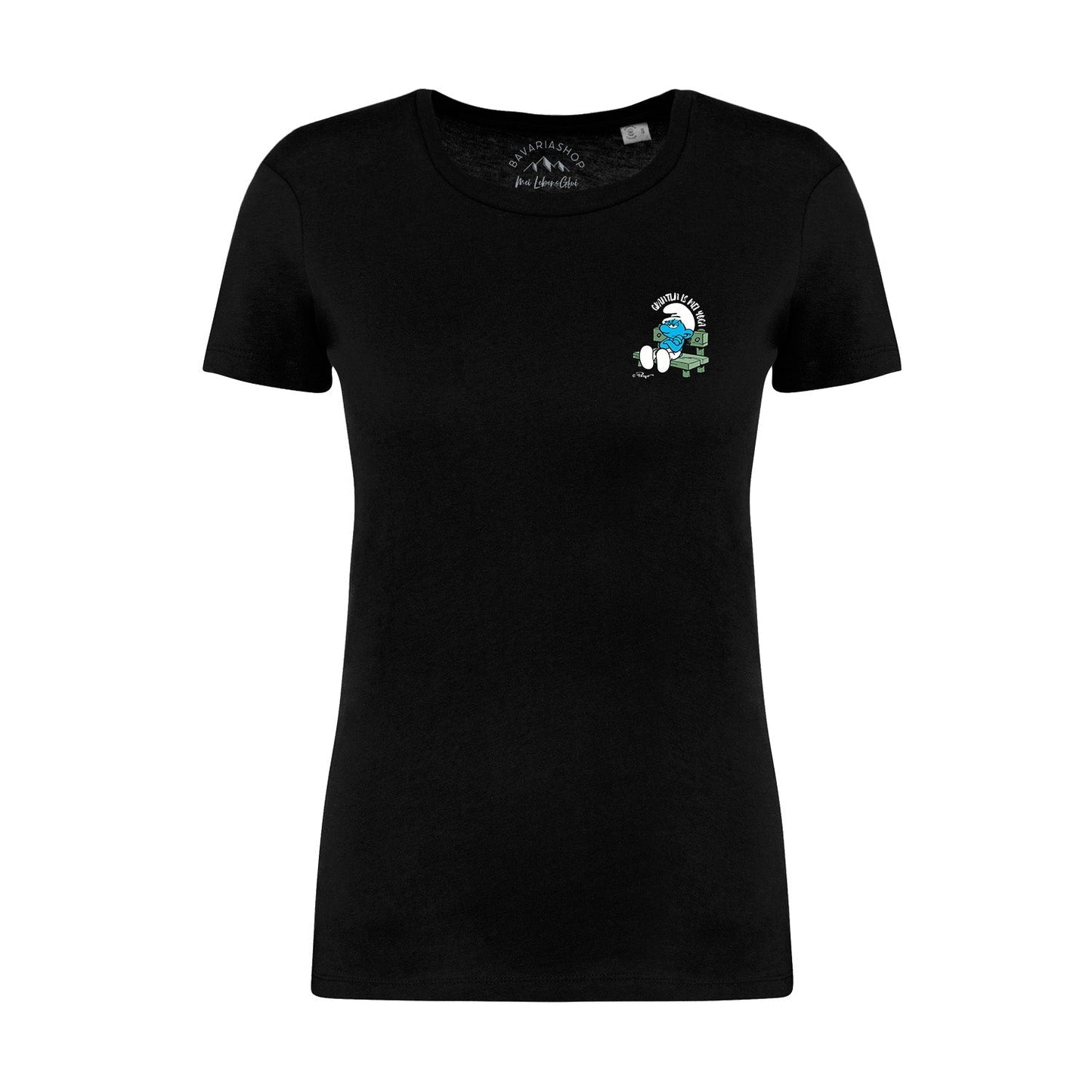 Â®Die SchlÃ¼mpfe Damen T-Shirt "Grantln is mei Yoga"
