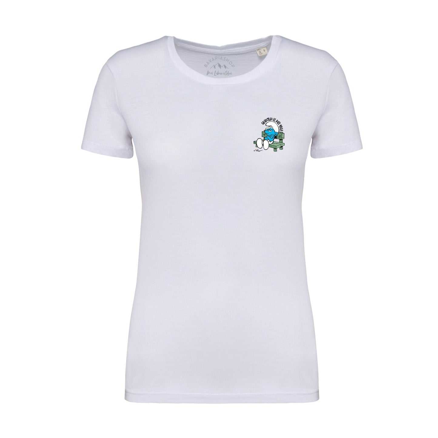 Â®Die SchlÃ¼mpfe Damen T-Shirt "Grantln is mei Yoga"