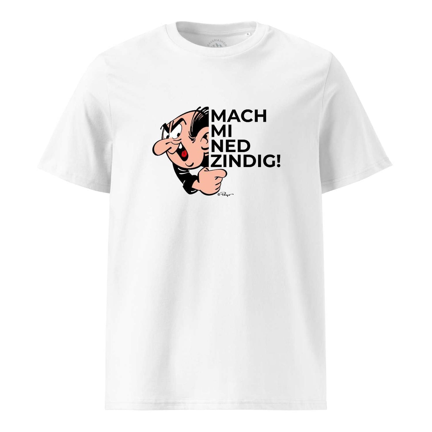 Â®Die SchlÃ¼mpfe Herren T-Shirt "Mach mi ned zindig"