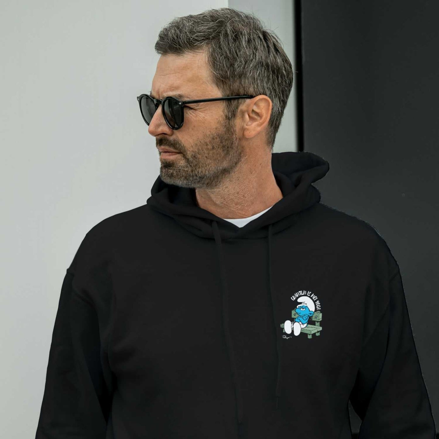 Â®Die SchlÃ¼mpfe Herren Hoodie "Grantln is mei Yoga"