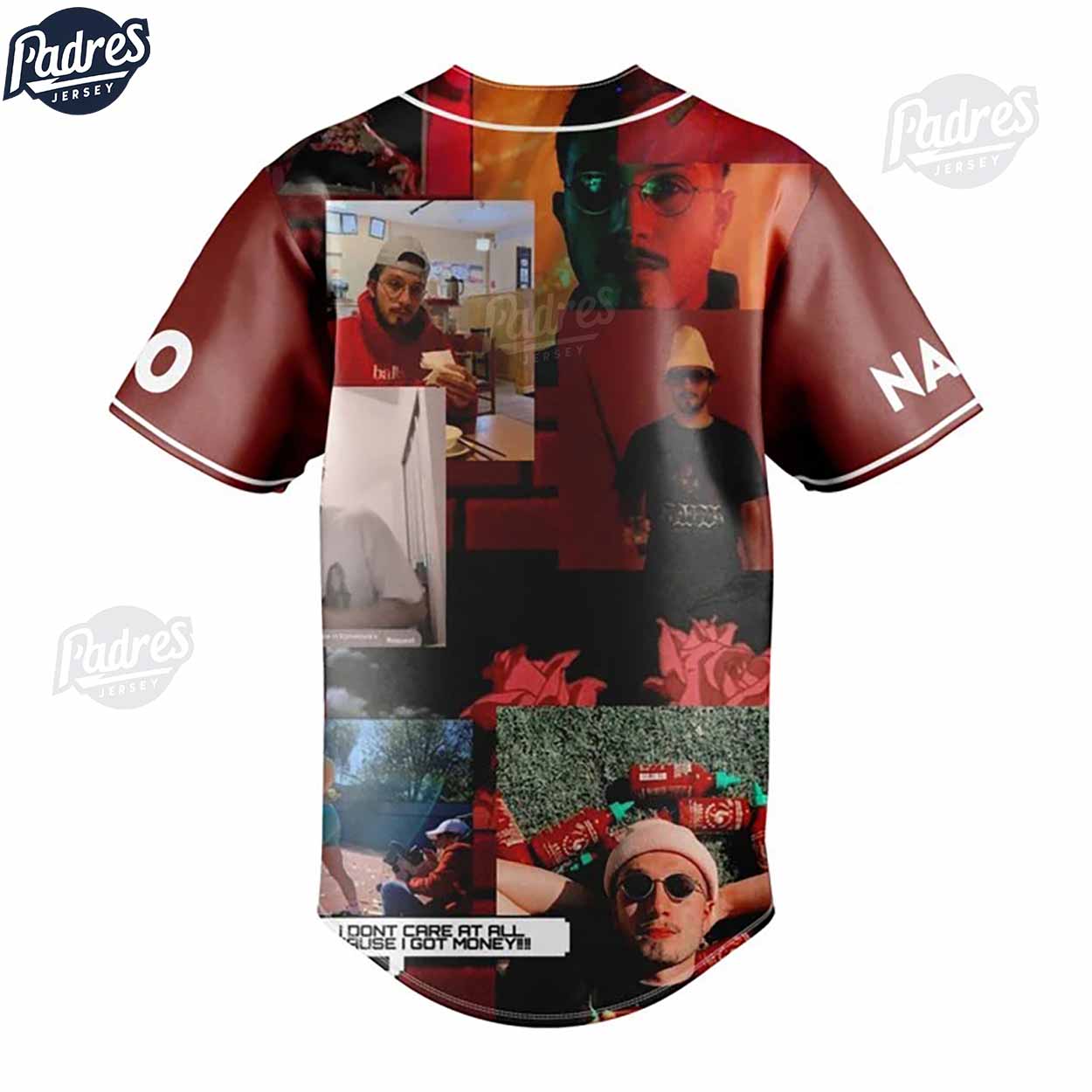 Bbno$ Rapper Custom Baseball Jersey - Padres Jersey Oasis: Elevate Your Baseball Style Game
